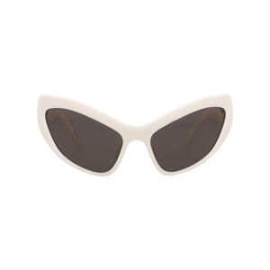 Balenciaga Cat Eye-Frame Bio Injection Sunglasses Ivory Womens
